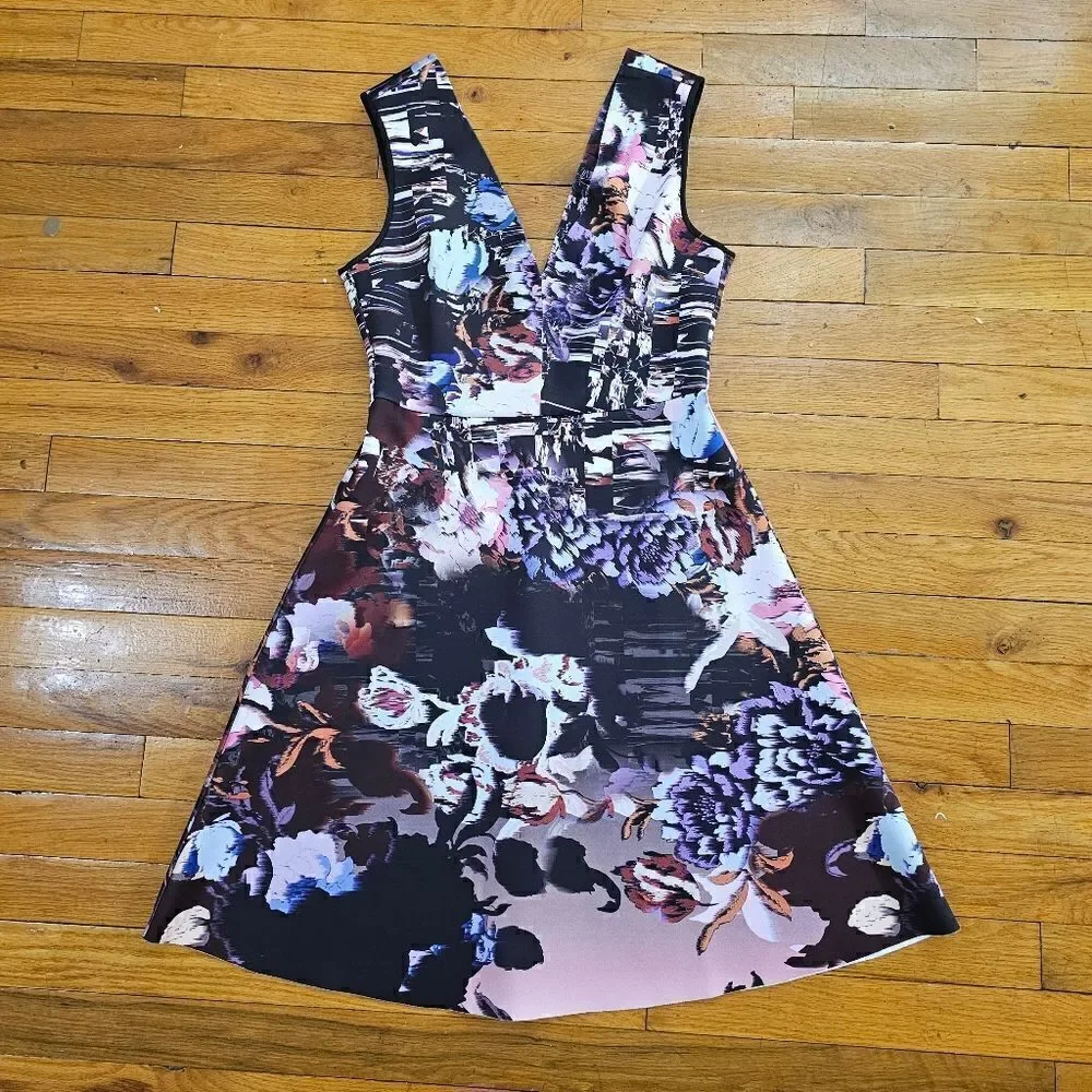 Clover Canyon Multicolor Floral Midi Dress Womens Medium